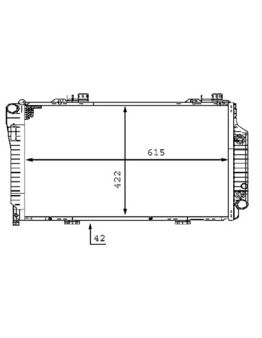 COMPATIBLE CON RADIADOR MERCEDES CLASE C W202