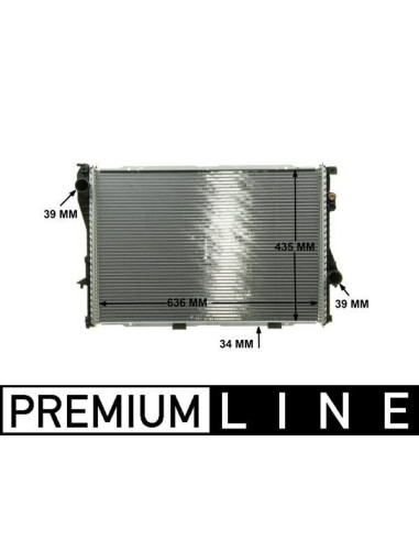 COMPATIBLE CON RADIADOR BMW 5 E39 7 E38 525...
