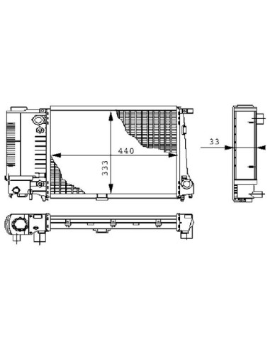 COMPATIBLE CON RADIADOR BMW 3 E36 5 E34 316 i,g...