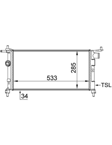 COMPATIBLE CON RADIADOR OPEL COMBO CORSA B...