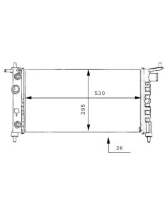 COMPATIBLE CON RADIADOR OPEL CORSA B 1.4 i,Si