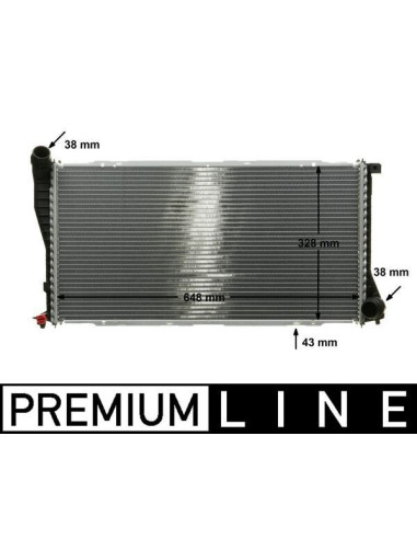 COMPATIBLE CON RADIADOR BMW 5 E39 7 E38 520 d...