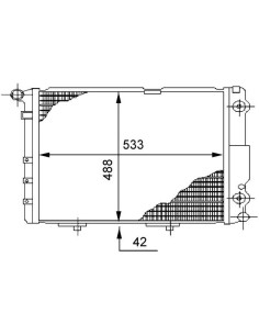COMPATIBLE CON RADIADOR MERCEDES W124 , CLASE E W124