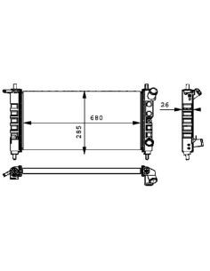 COMPATIBLE CON RADIADOR OPEL CORSA B 1.0 i 12V 1.2 i