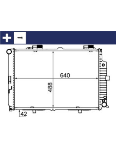 COMPATIBLE CON RADIADOR MERCEDES CLASE E W210