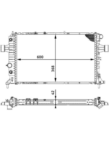 COMPATIBLE CON RADIADOR OPEL ASTRA G 2.0 DTI 16V