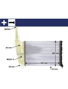 COMPATIBLE CON RADIADOR FIAT GROUIMPRIMADOUNTO I 55 1.1...