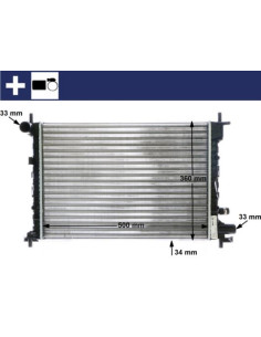 COMPATIBLE CON RADIADOR FORD MAZDA 121 III FIESTA II,IV
