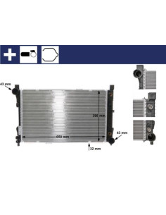 COMPATIBLE CON RADIADOR MERCEDES CLASE C W203