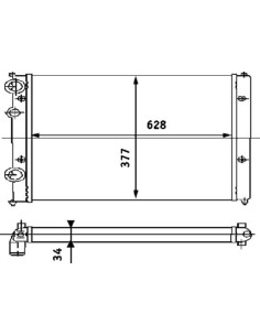 COMPATIBLE CON RADIADOR VOLKSWAGEN CADDY II CORDOBA I...