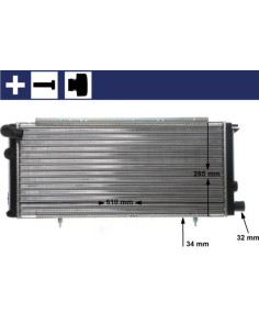 COMPATIBLE CON RADIADOR PSA 205 1.6 GTI 1.7 D 1.9 CTI,D