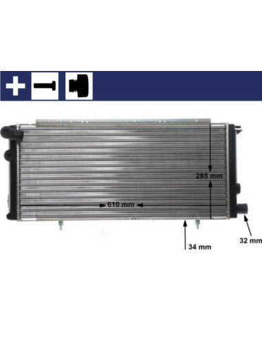 COMPATIBLE CON RADIADOR PSA 205 1.6 GTI 1.7 D...