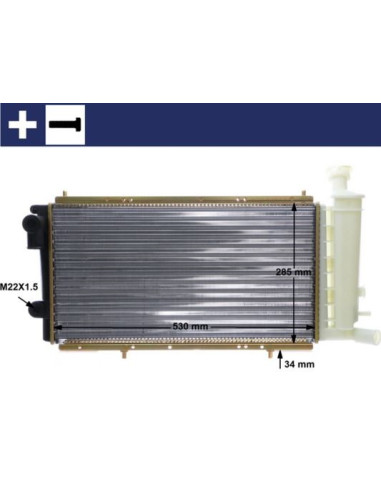 COMPATIBLE CON RADIADOR PSA C15 1.8 D
