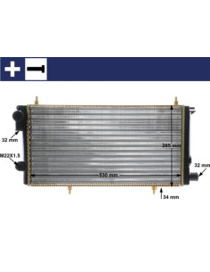 COMPATIBLE CON RADIADOR PSA C15 1.8 D