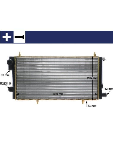 COMPATIBLE CON RADIADOR PSA C15 1.8 D