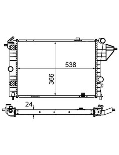COMPATIBLE CON RADIADOR OPEELEVALUNASECTRA A 1.7 D 1.8...