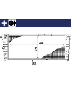 COMPATIBLE CON RADIADOR OPEL CALIBRA A VECTRA A 1.6,S 1. !
