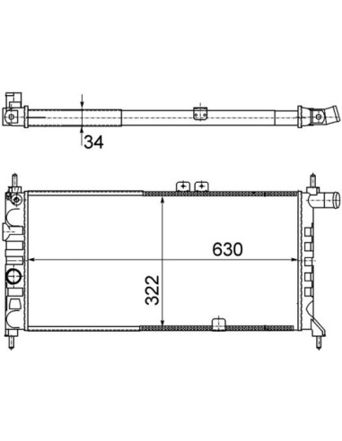 COMPATIBLE CON RADIADOR OPEL KADETT E 1.4 S 1.6...