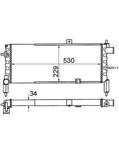 COMPATIBLE CON RADIADOR OPEL CORSA A 1.2,i,S 1.3,i ,S 1.