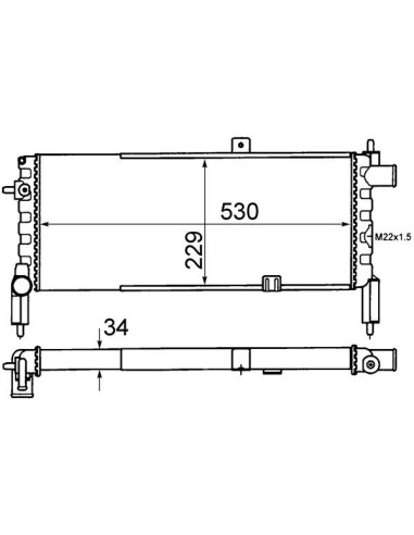 COMPATIBLE CON RADIADOR OPEL CORSA A 1.2,i,S...