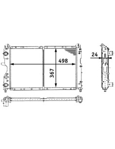 COMPATIBLE CON RADIADOR FIAT GROUP 155 DEDRA TEMPRA TIPO