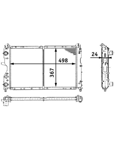 COMPATIBLE CON RADIADOR FIAT GROUP 155 DEDRA...