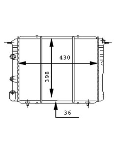COMPATIBLE CON RADIADOR RENAULT 19 I,II TRAFIC II 1.4 1.