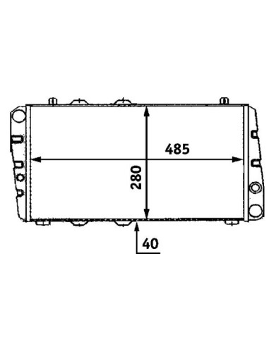 COMPATIBLE CON RADIADOR VOLKSWAGEN 130 FAVORIT...