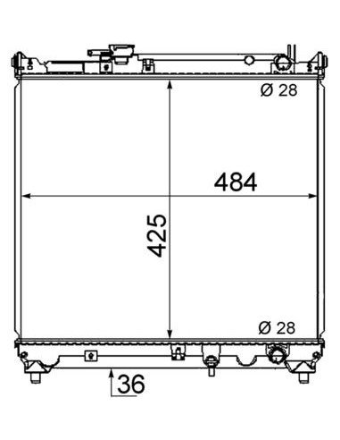 COMPATIBLE CON RADIADOR SUZUKI VITARA 1.6 16V