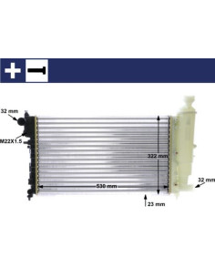 COMPATIBLE CON RADIADOR PSA SAXO 1.1 X,SX 1.4 VTS 1.6 VT
