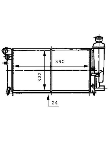 COMPATIBLE CON RADIADOR PSA 106 II SAXO 1.0 i,X...