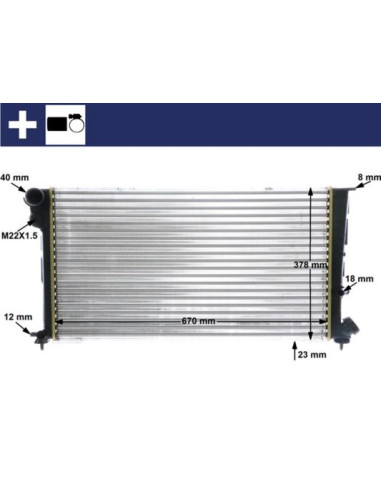 COMPATIBLE CON RADIADOR PSA 306 BERLINGO...