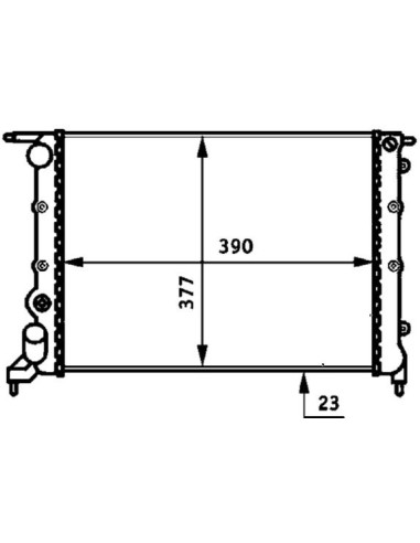 COMPATIBLE CON RADIADOR RENAULT 19 I CLIO I 1.2...
