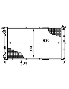 COMPATIBLE CON RADIADOR GRUPO FIAT PUNTO 1.7D