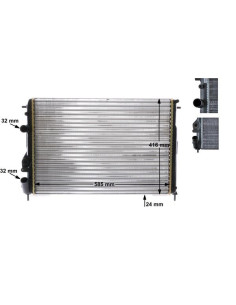 COMPATIBLE CON RADIADOR RENAULT MEGANE SCåÄNICON 1.4 1.6 e,