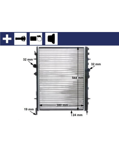 COMPATIBLE CON RADIADOR PSA 307 XSARA 1.4 1.6 2.0