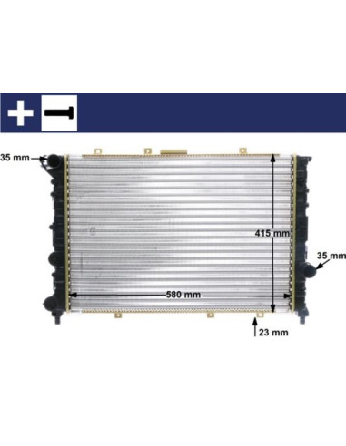 COMPATIBLE CON RADIADOR FIAT GROUP 156 1.9 JTD...