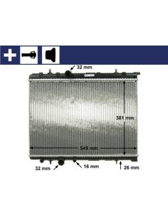 COMPATIBLE CON RADIADOR PSA 307 XSARA 1.6 16V 2.0 !