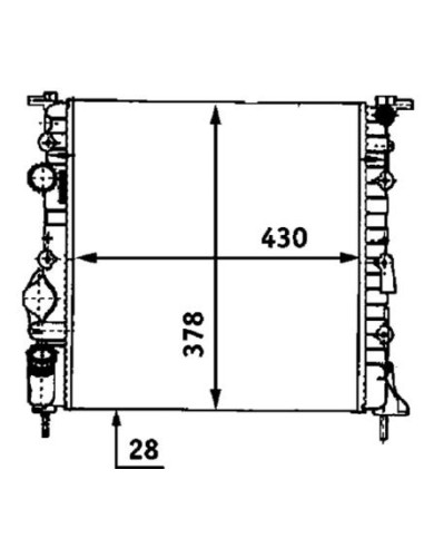 COMPATIBLE CON RADIADOR RENAULT KANGOO 1.2