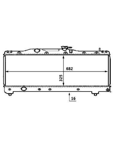 COMPATIBLE CON RADIADOR TOYOTA CARINA III E 1.6