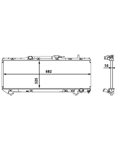 COMPATIBLE CON RADIADOR TOYOTA CARINA III E 2.0...
