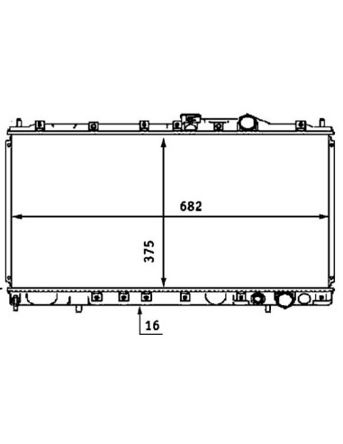 COMPATIBLE CON RADIADOR MITSUBISHI COLT IV...