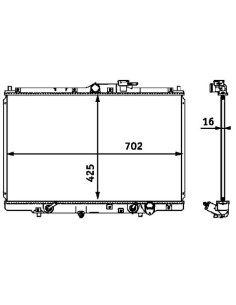 COMPATIBLE CON RADIADOR HONDA CRV I 2.0 16V !