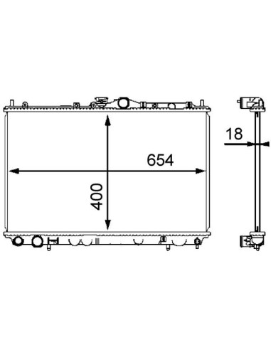 COMPATIBLE CON RADIADOR MITSUBISHI CARISMA 1.6...