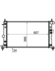 COMPATIBLE CON RADIADOR OPEL OMEGA B