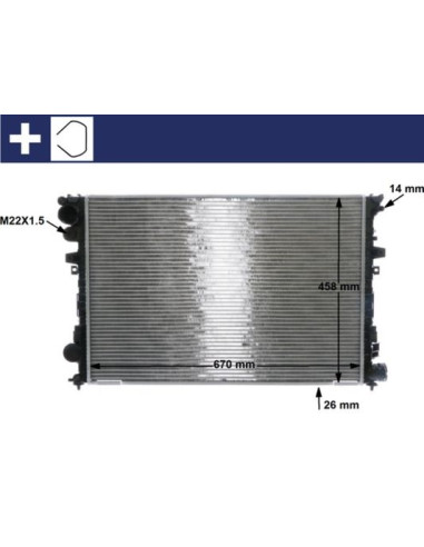 COMPATIBLE CON RADIADOR CITROEN JUMPY 2.0 HDI 00