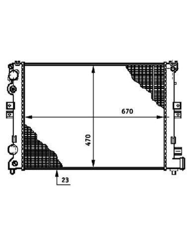 COMPATIBLE CON RADIADOR FIAT SCUDO JUMPY 1.9D 96