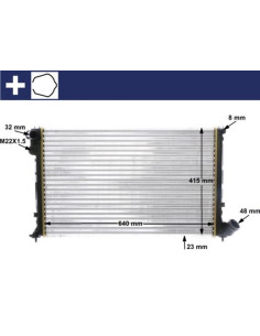 COMPATIBLE CON RADIADOR PEUGEOT 406 1.6 1.8I 9599