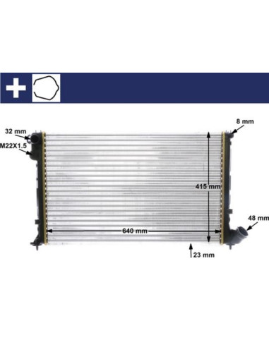 COMPATIBLE CON RADIADOR PEUGEOT 406 1.6 1.8I 9599
