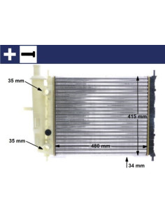 COMPATIBLE CON RADIADOR FIAT GROULUNA PARABRISASRAVO...